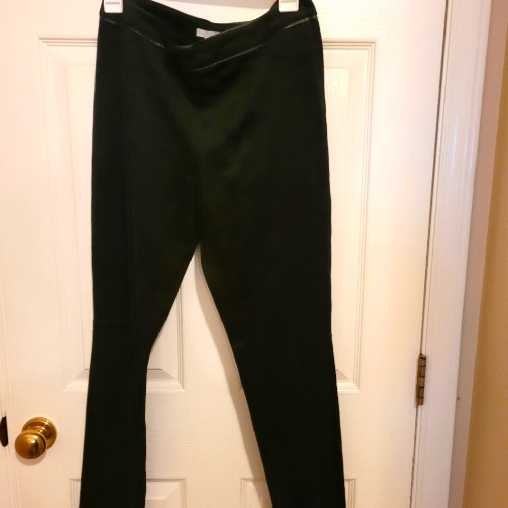 Black vegan suede pant